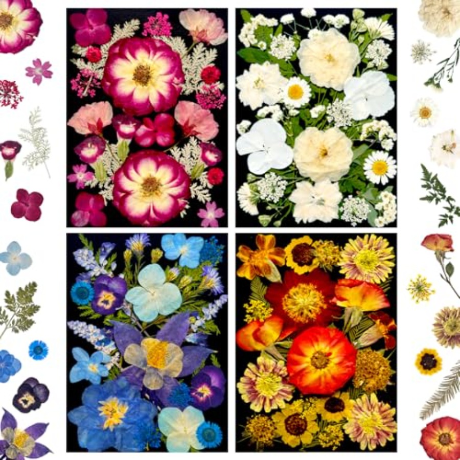 Dried Flower Bulk - Pressed Dried Flowers for Resin, Real