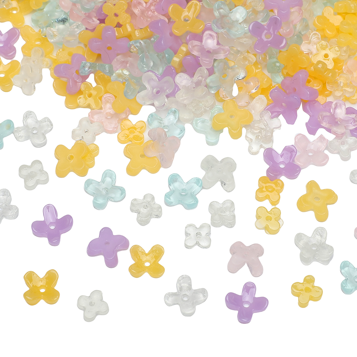 Flower Preservation Resin - 20pcs 5 7mm Resin 4 Petals