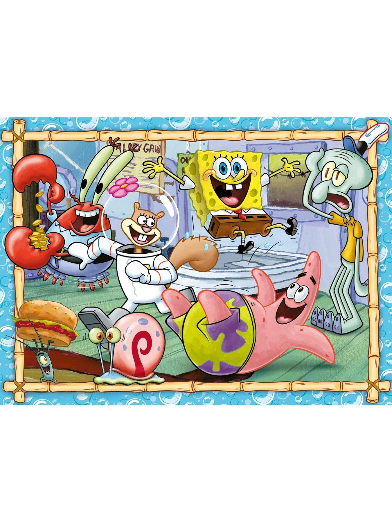 Resin Craft Kit - 5D DIY Square&Round Diamond Anime SpongeBob