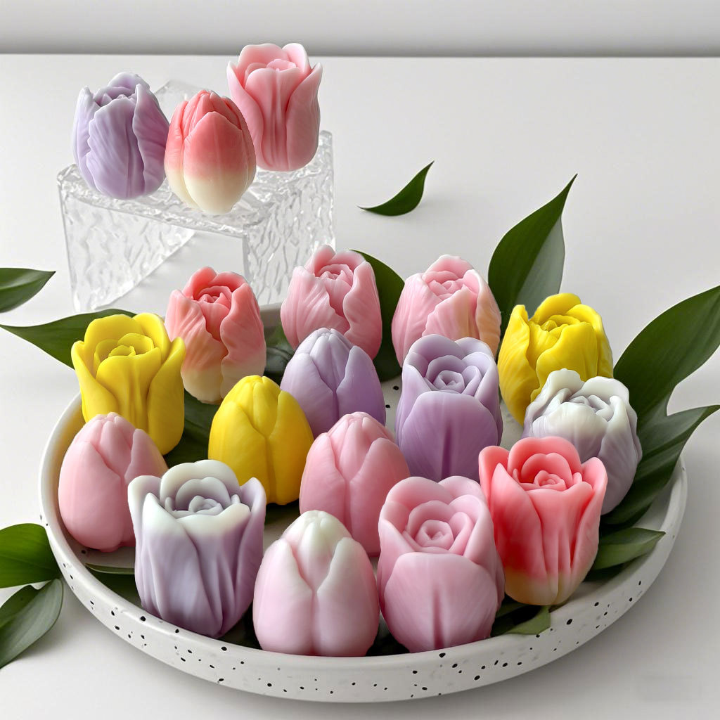 Flower Preservation Resin - DIY tulip candle silicone mold flower