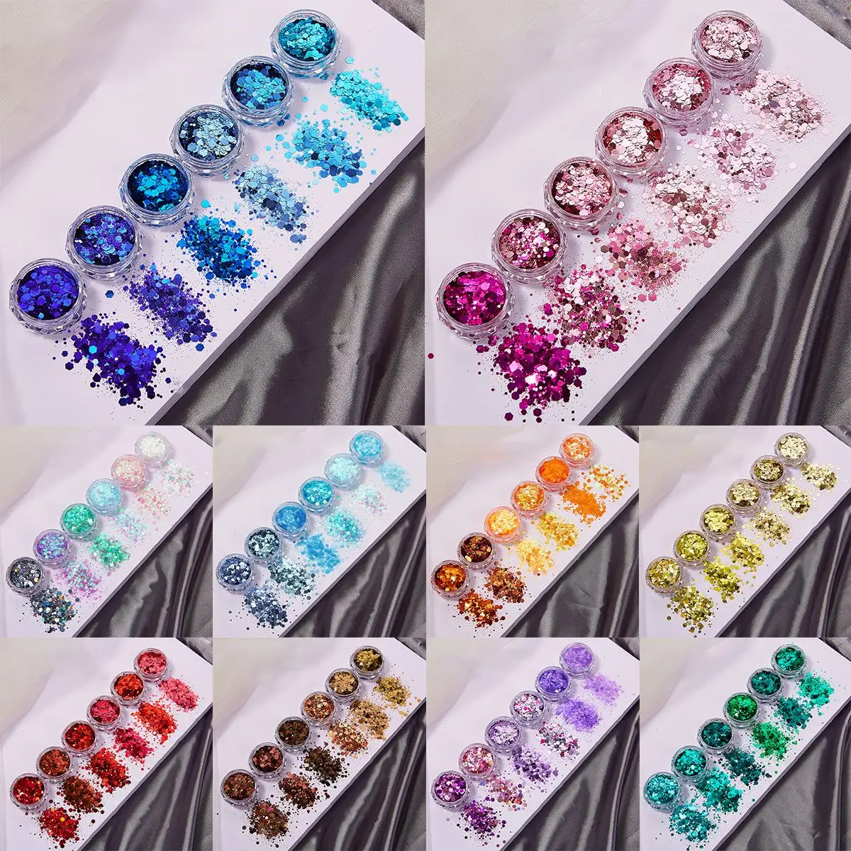6Colors/Set Resin Sparkling Se - Resin Glitter Pack のレビューと価格