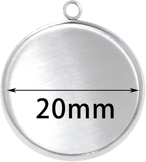 20 Pieces Stainless Steel Roun - Resin Crafts のレビューと価格
