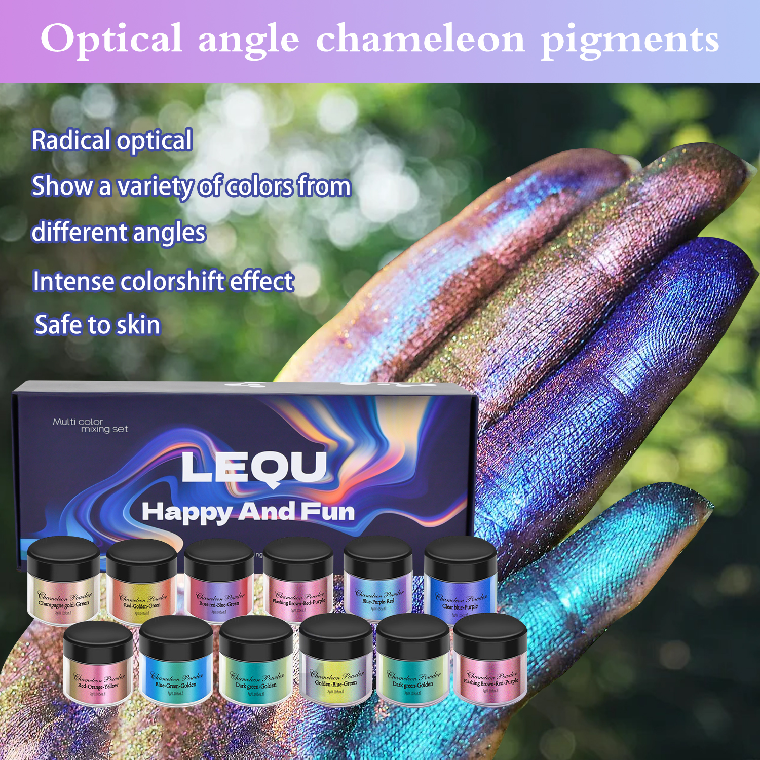 1 Set Chameleon Powder Nail Ch - Resin Glitter Pack のレビューと価格