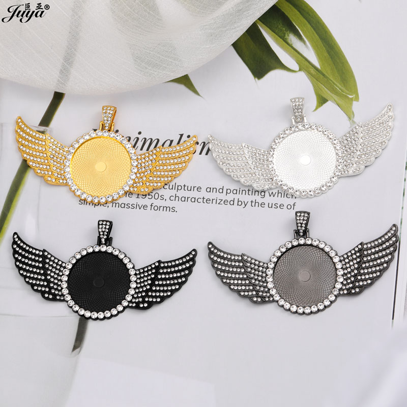 5PCS Blank Wings Pendant Setti - Bezels Set Pendant のレビューと価格