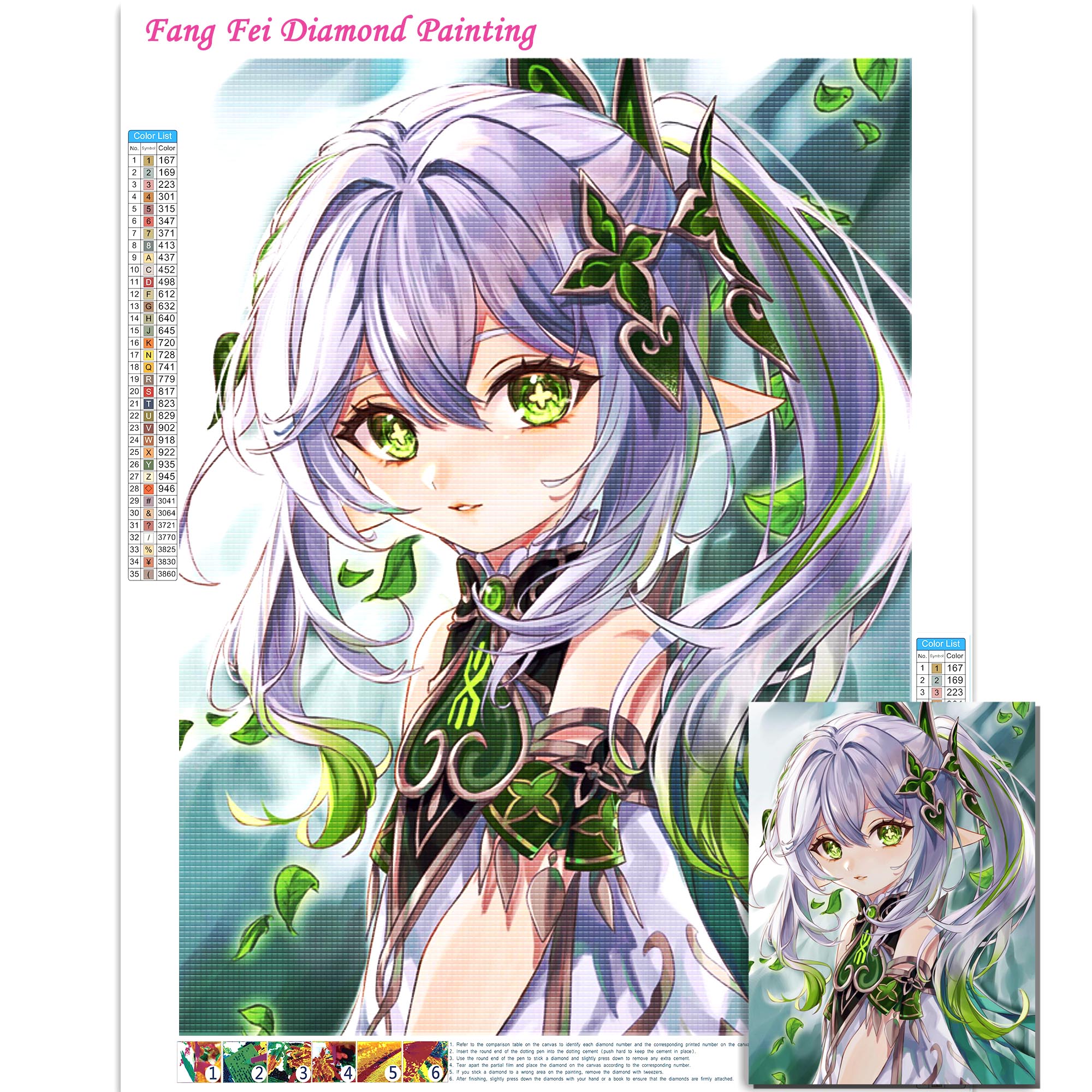 Anime Genshin Impact Full Dril - Resin Craft Genshin のレビューと価格