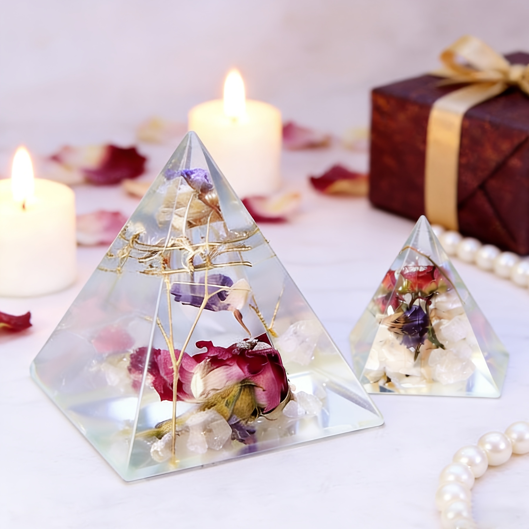 5pc- Pyramid resin molds of va - Resin Jewelry Kit のレビューと価格