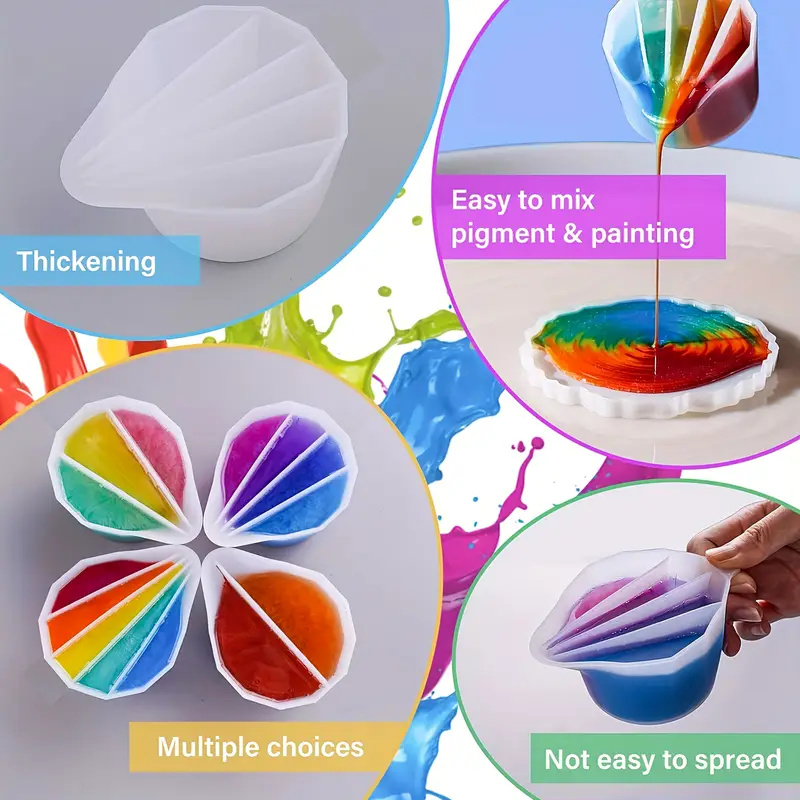 Split Cup For Paint Pouring,Re - Mixing Cup Silicone のレビューと価格