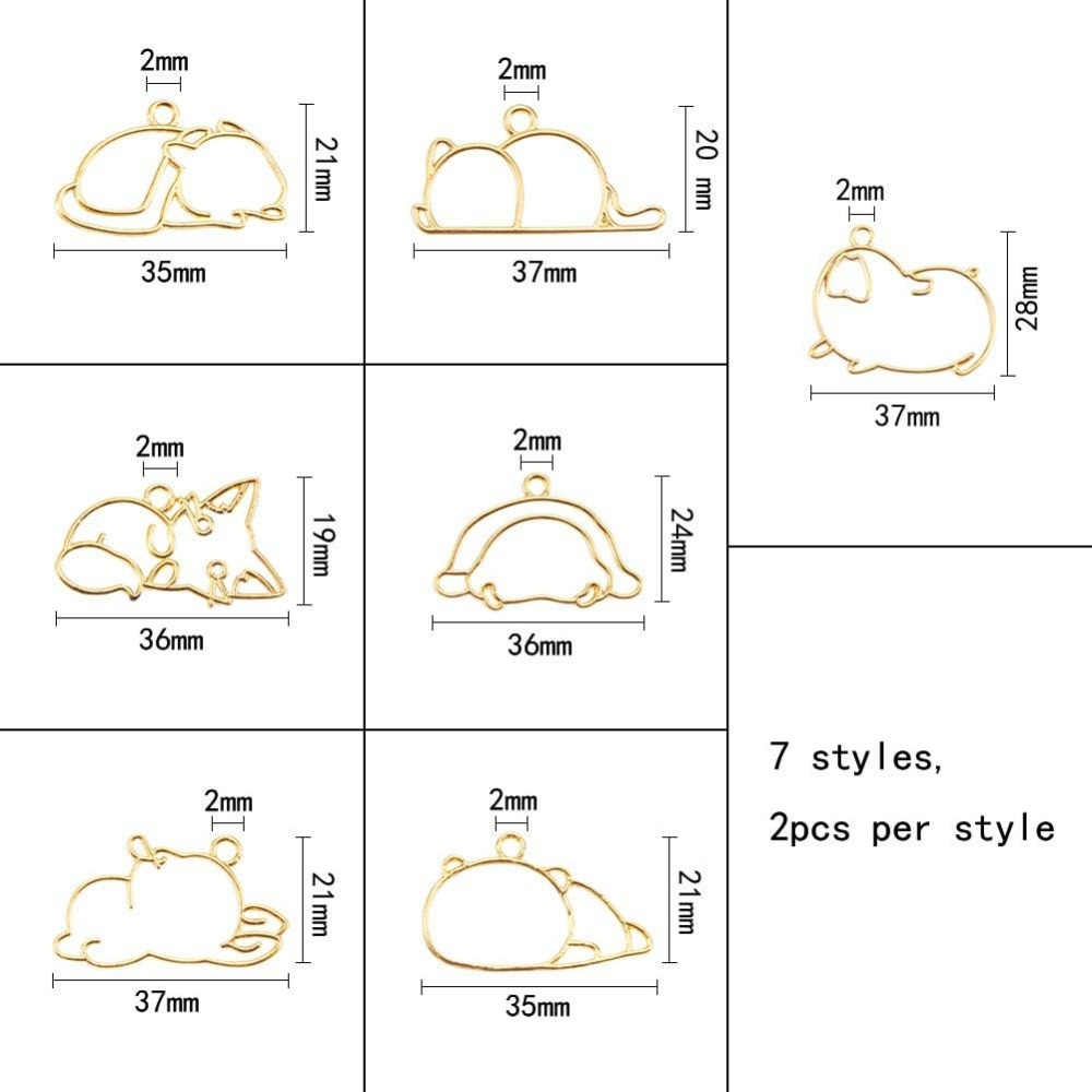 14pcs Hibernator Theme Open Be - Resin Jewelry Kit のレビューと価格