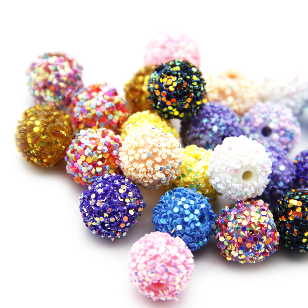 5pcs/pack Glitter Resin Beads, - Resin Glitter Pack のレビューと価格