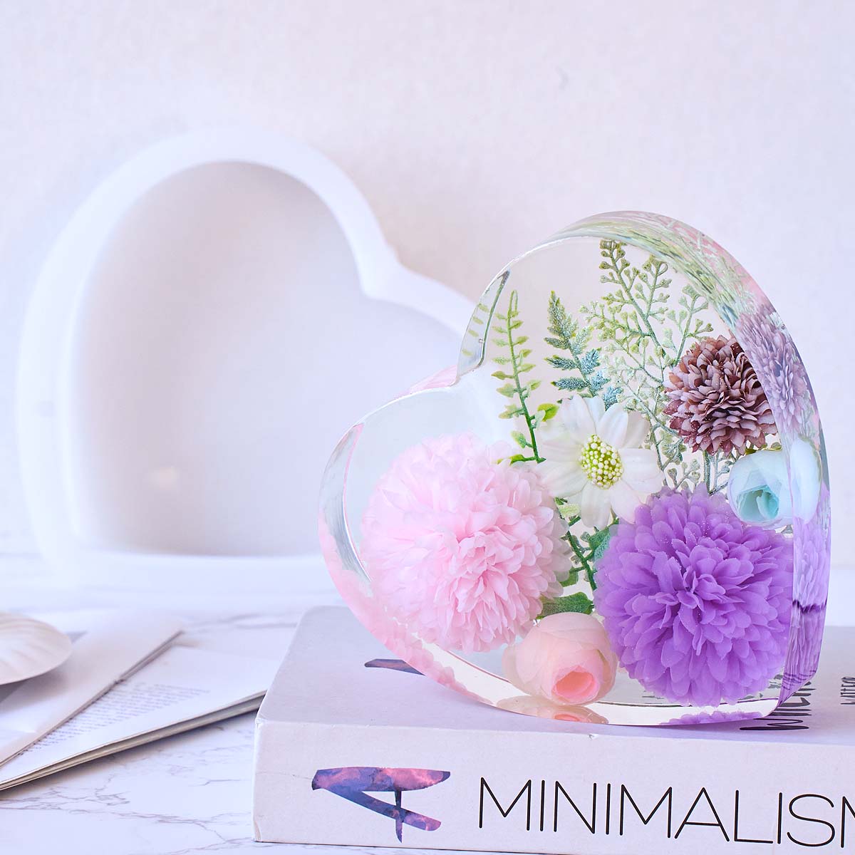 Large Love Silicone Mold DIY H - Flower Preservation Resin のレビューと価格