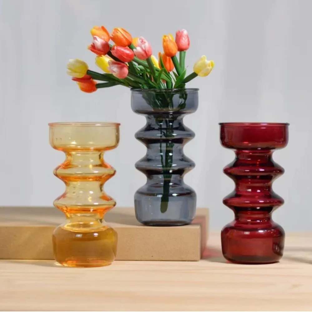 Colorful Vases Glass Ornaments - Dried Flower Bulk のレビューと価格