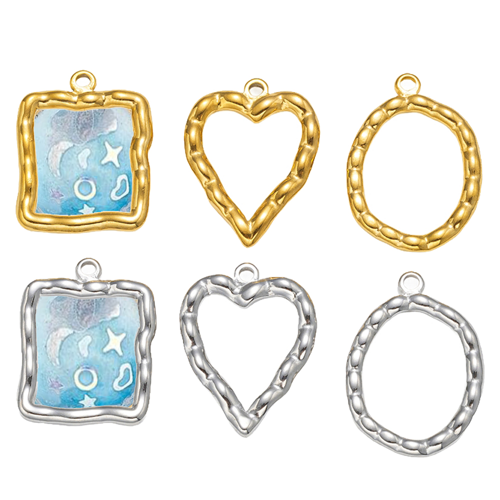 5pcs Stainless Steel Heart Rou - Resin Crafts Diy のレビューと価格
