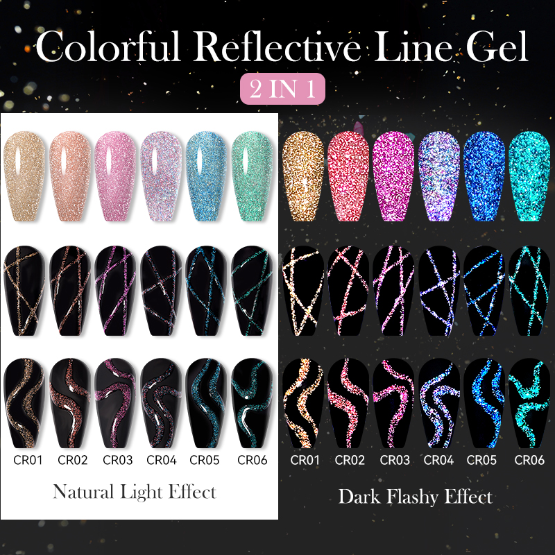 LILYCUTE 6Pcs/Set 5ml Reflecti - Resin Glitter Pack のレビューと価格