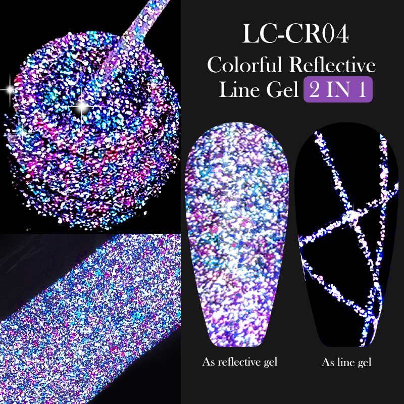 LILYCUTE 6Pcs/Set 5ml Reflecti - Resin Glitter Pack のレビューと価格
