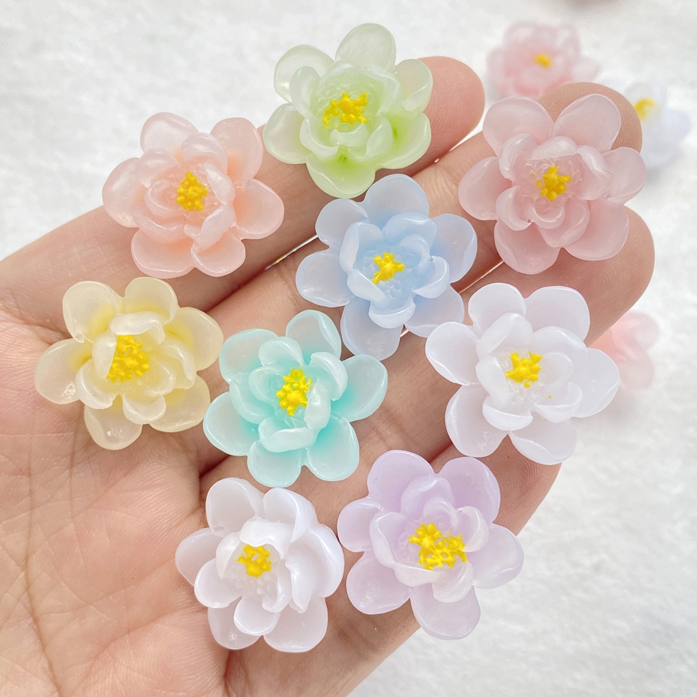 10Pcs New Cute Cartoon Flower  - Flower Preservation Resin のレビューと価格