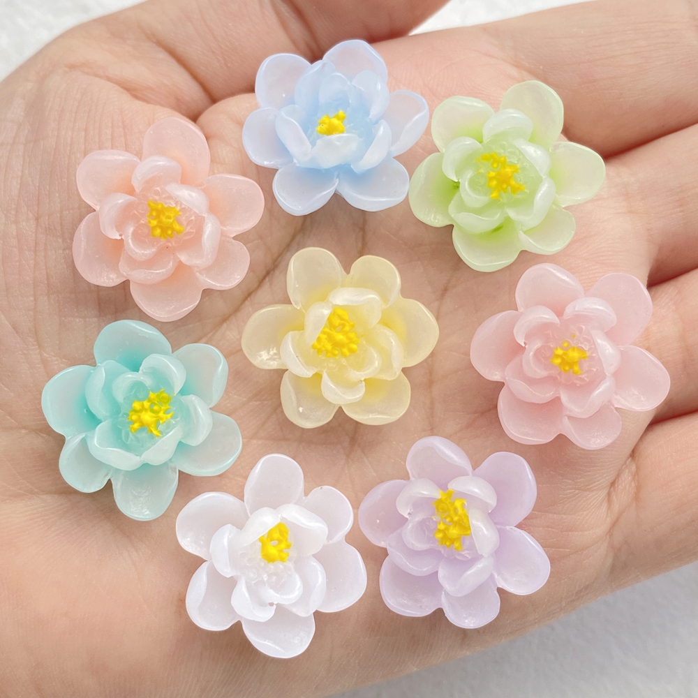 10Pcs New Cute Cartoon Flower  - Flower Preservation Resin のレビューと価格