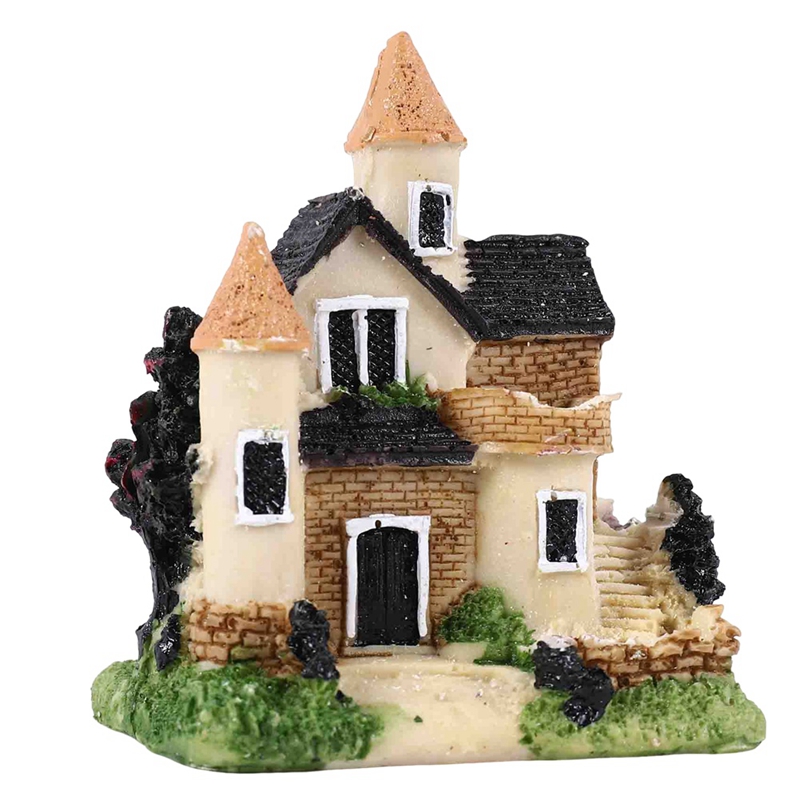 Cute Mini Resin House Miniatur - Resin Crafts のレビューと価格