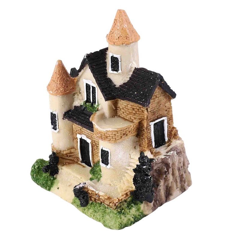 Cute Mini Resin House Miniatur - Resin Crafts のレビューと価格