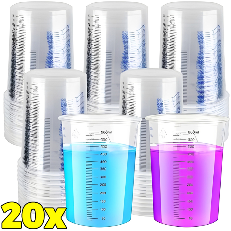 Transparent Plastic Measuring  - Mixing Cup Silicone のレビューと価格