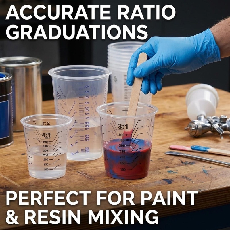 Transparent Plastic Measuring  - Mixing Cup Silicone のレビューと価格