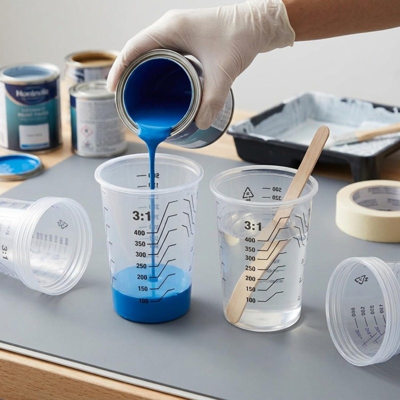 Transparent Plastic Measuring  - Mixing Cup Silicone のレビューと価格