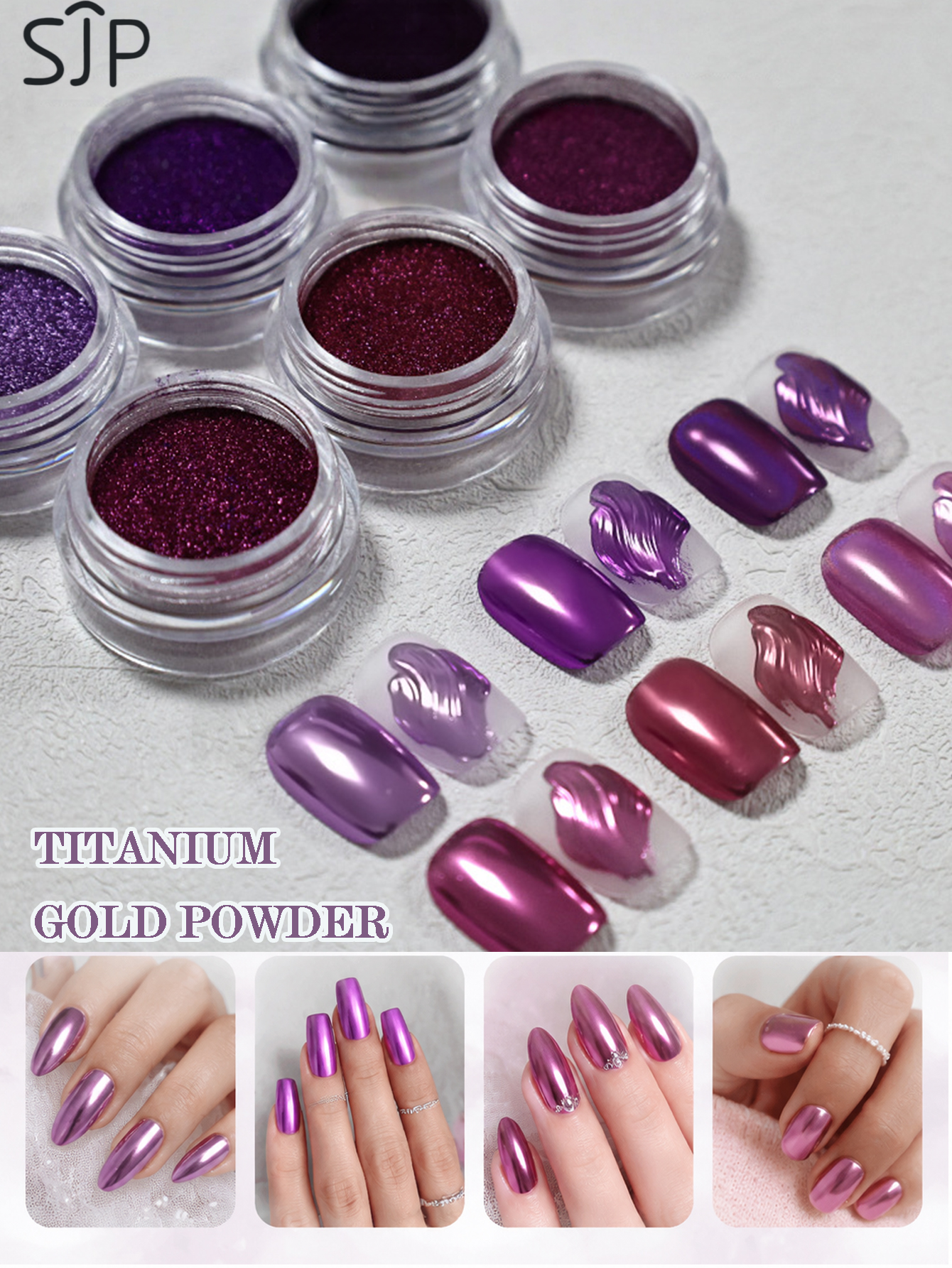 6-piece Electric Purple Series - Resin Glitter Pack のレビューと価格