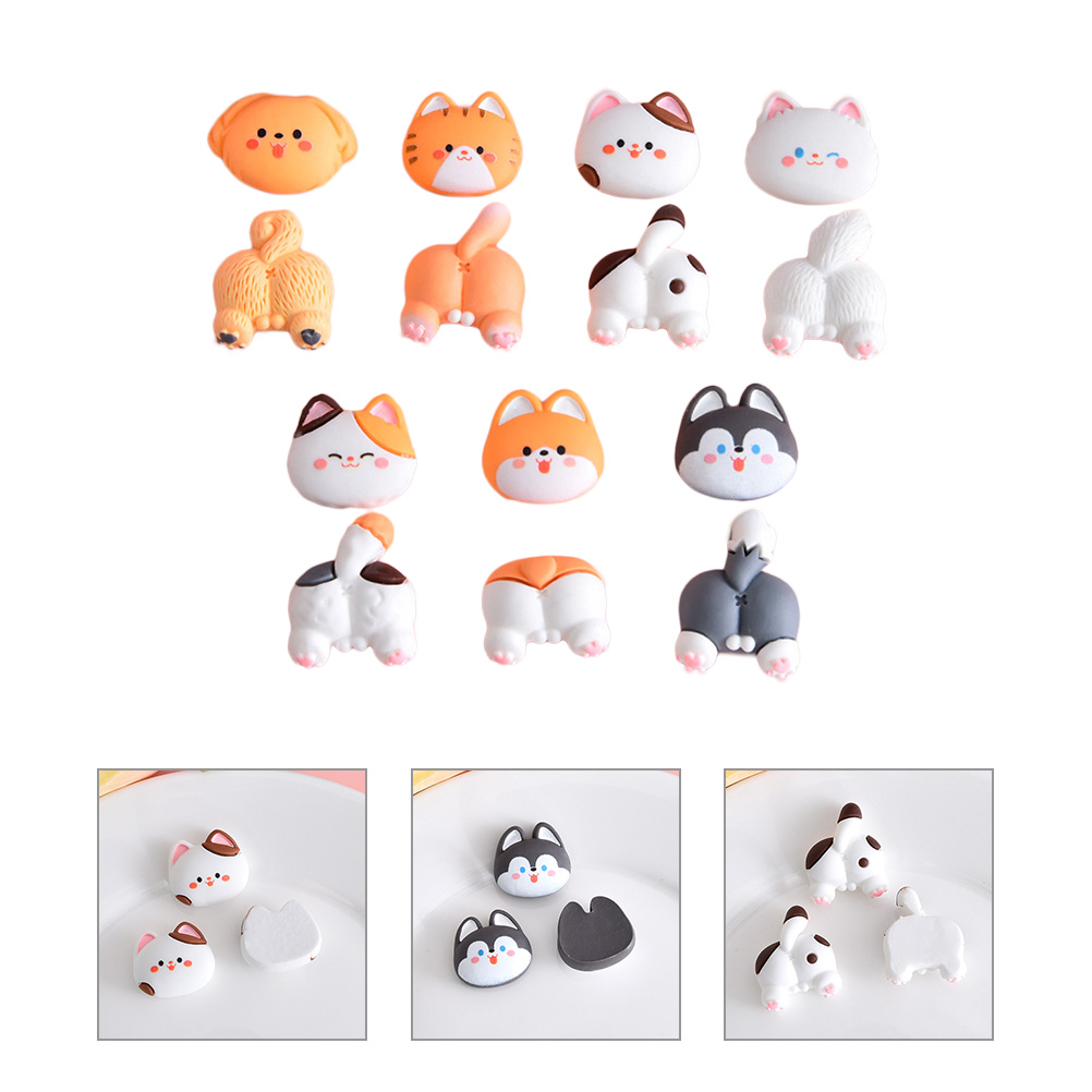 14Pcs DIY Resin Cartoon Charms - Resin Crafts Diy のレビューと価格