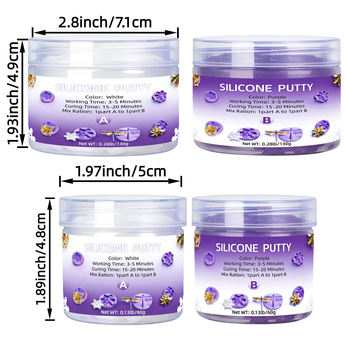 Silicone Putty - Flexible Sili - Resin Craft Kit のレビューと価格