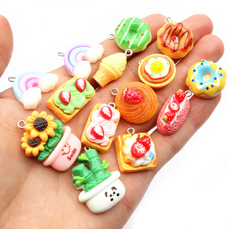 10pcs Mixed Colors Resin Cute  - Flower Preservation Resin のレビューと価格
