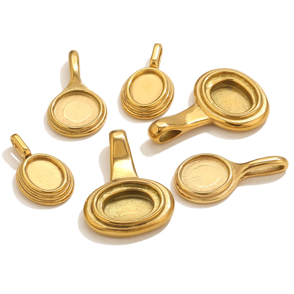 5pcs Stainless Steel Round Ova - Resin Crafts Diy のレビューと価格