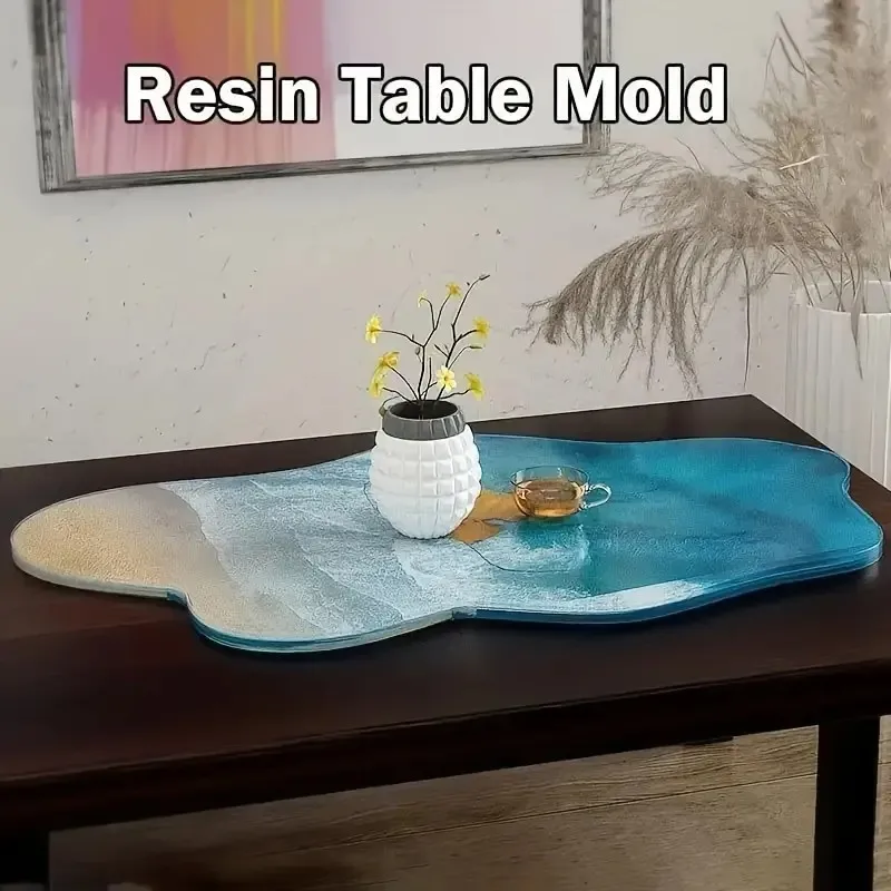 2026-Large 61cm Irregular tray - Resin Ocean Wave Mold のレビューと価格