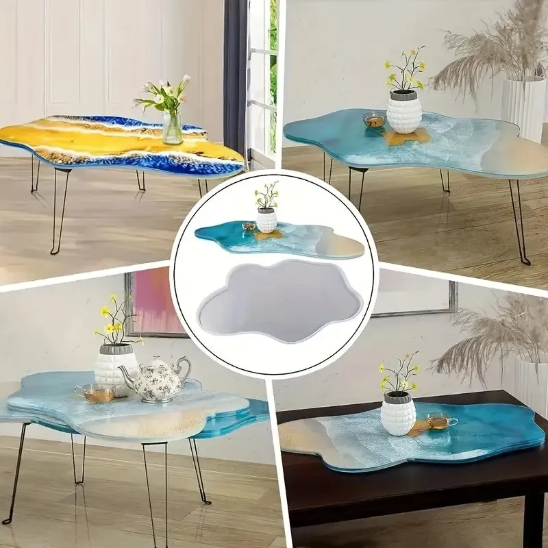 2026-Large 61cm Irregular tray - Resin Ocean Wave Mold のレビューと価格