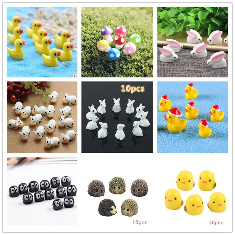 10Pcs/Hedgehog and Cows/Cute A - Terrarium Moss Art のレビューと価格