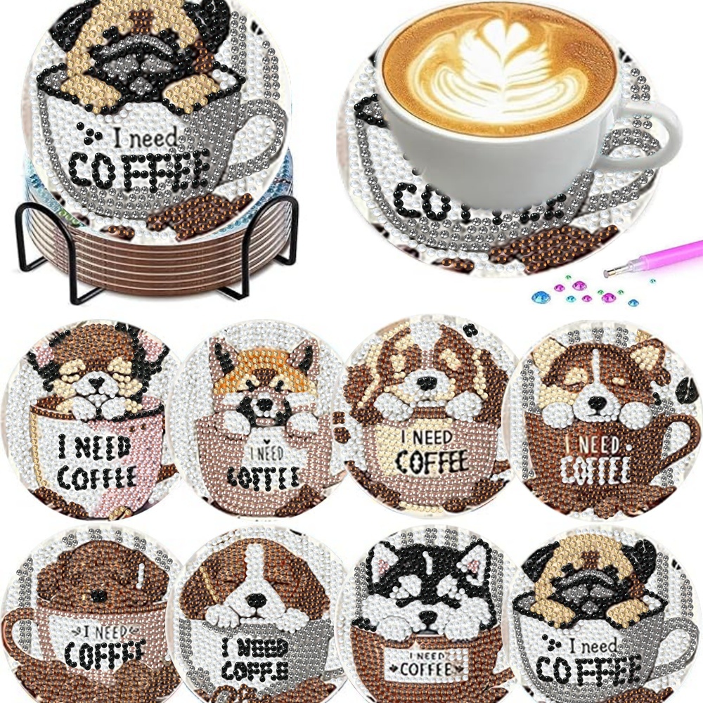 8 pieces/set of diamond painti - Resin Craft Kit のレビューと価格