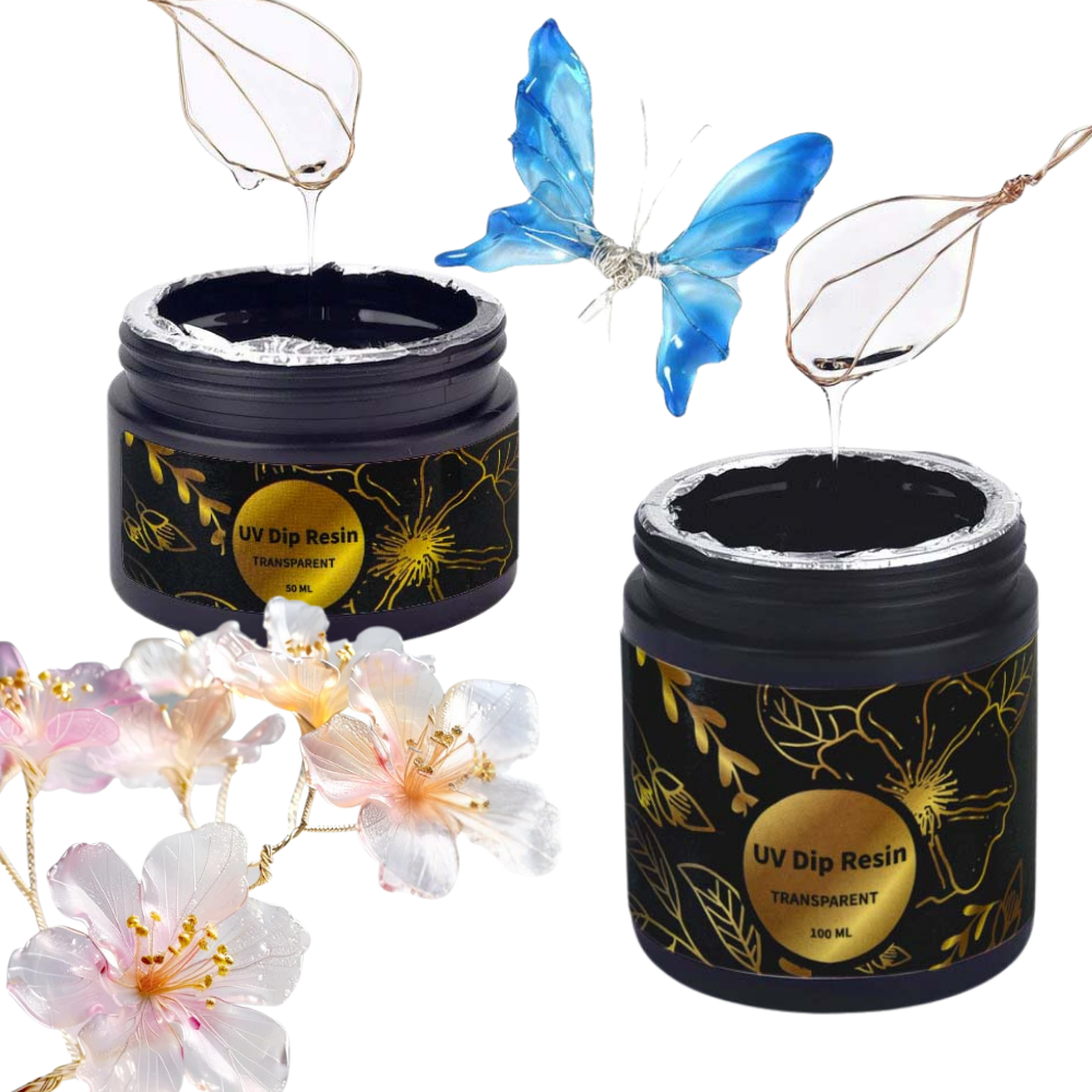 UV DIP Resin Glue Set 50/100ml - Flower Preservation Resin のレビューと価格