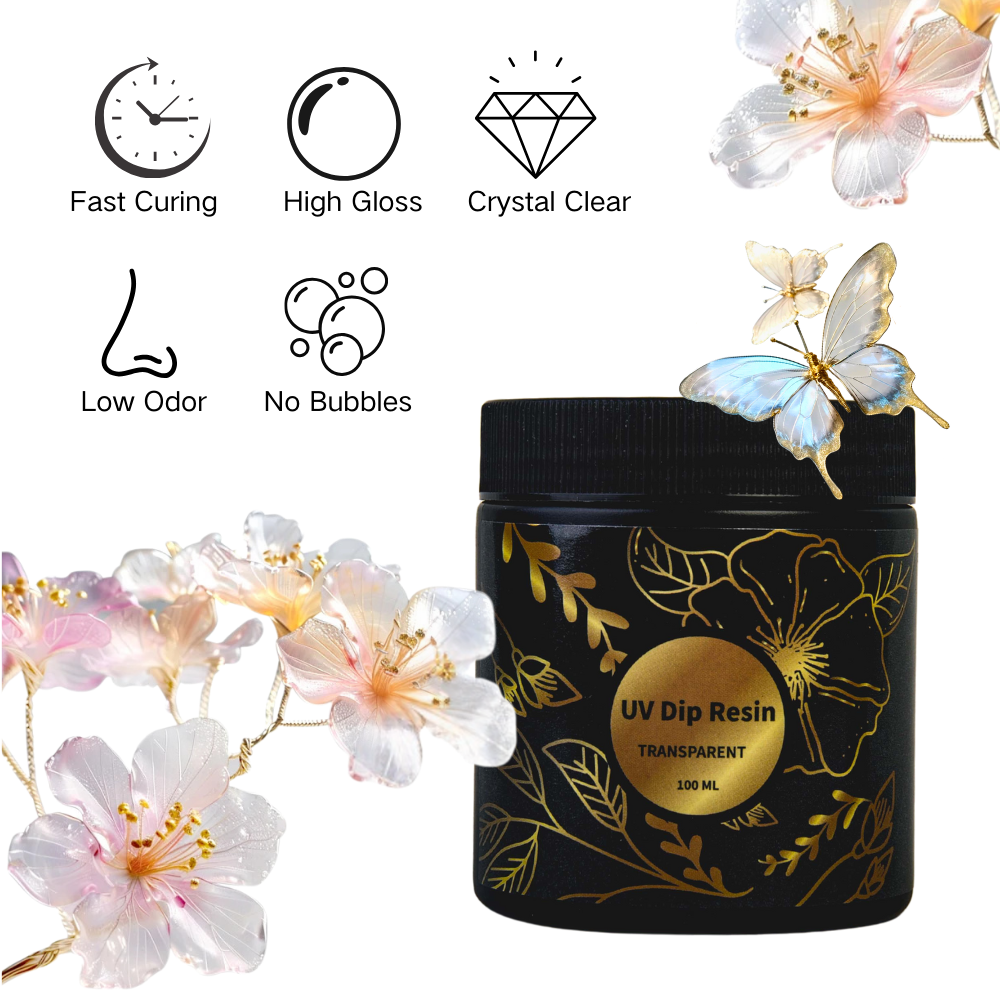 UV DIP Resin Glue Set 50/100ml - Flower Preservation Resin のレビューと価格