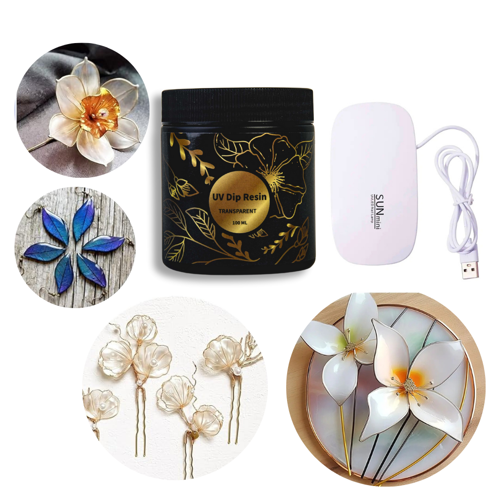 UV DIP Resin Glue Set 50/100ml - Flower Preservation Resin のレビューと価格