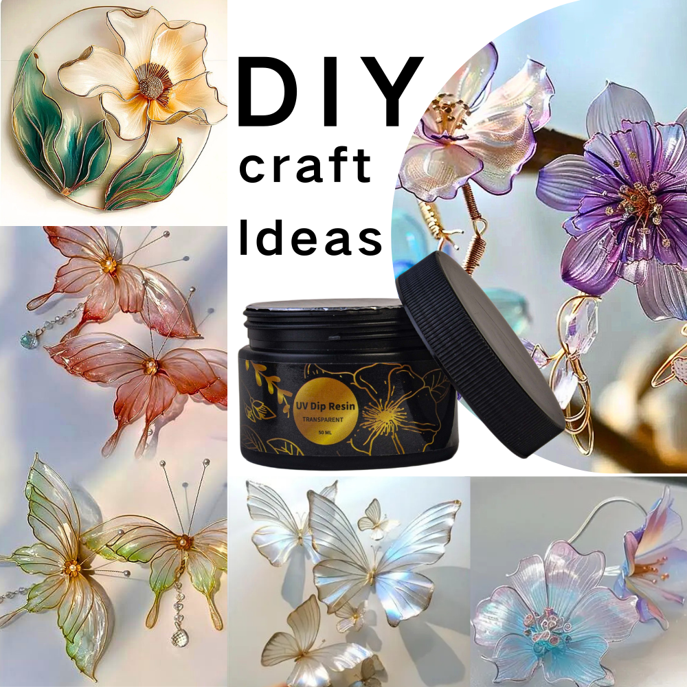 UV DIP Resin Glue Set 50/100ml - Flower Preservation Resin のレビューと価格