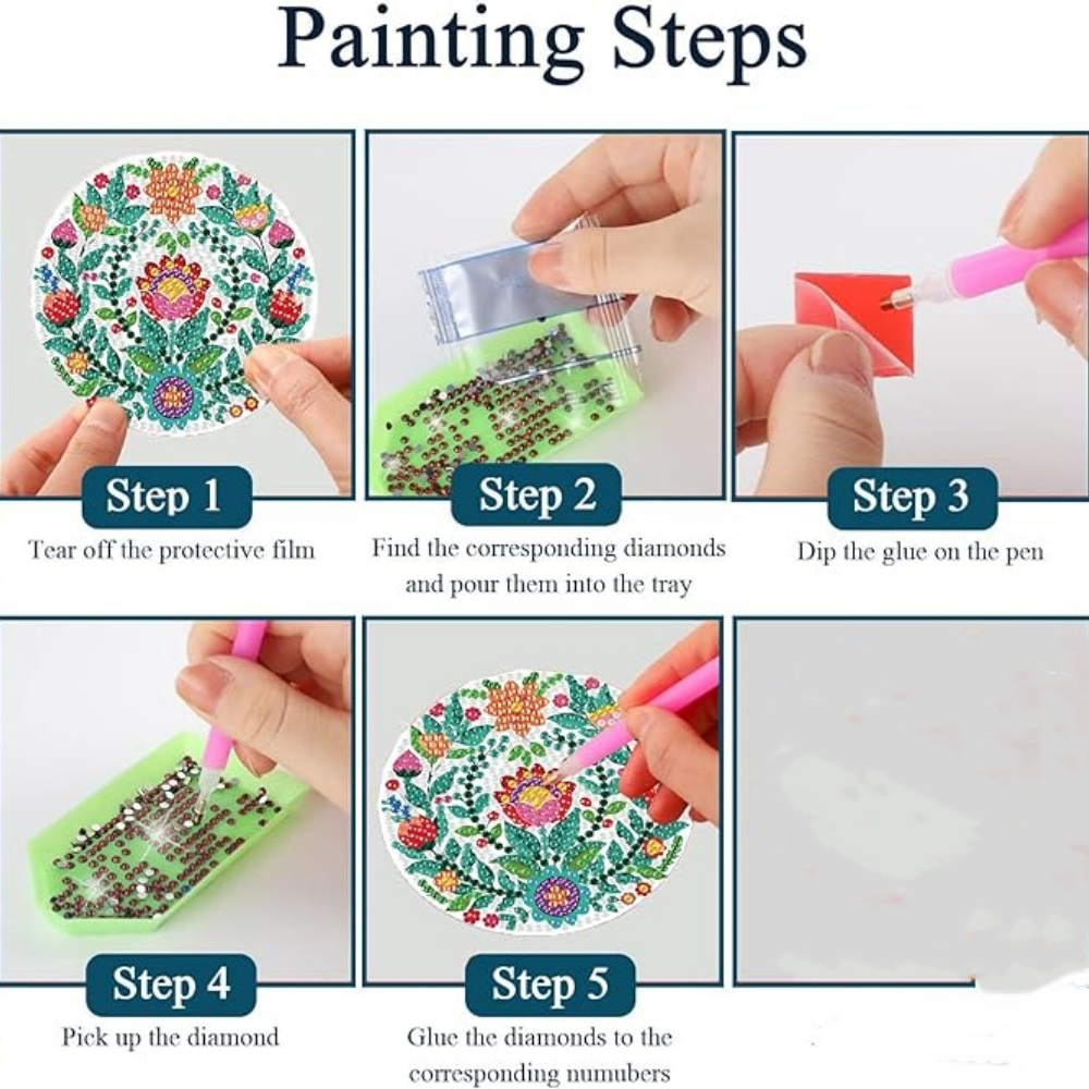 8-piece set/Diamond painting c - Resin Craft Kit のレビューと価格