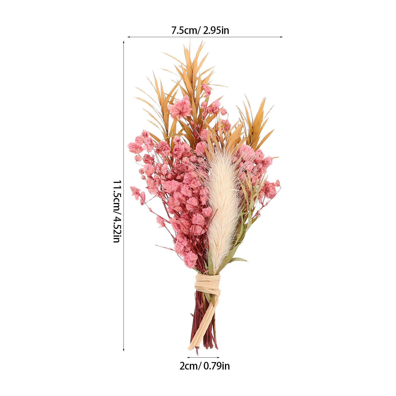 3Pcs Mini Dried Floral Bouquet - Dried Flower Bulk のレビューと価格