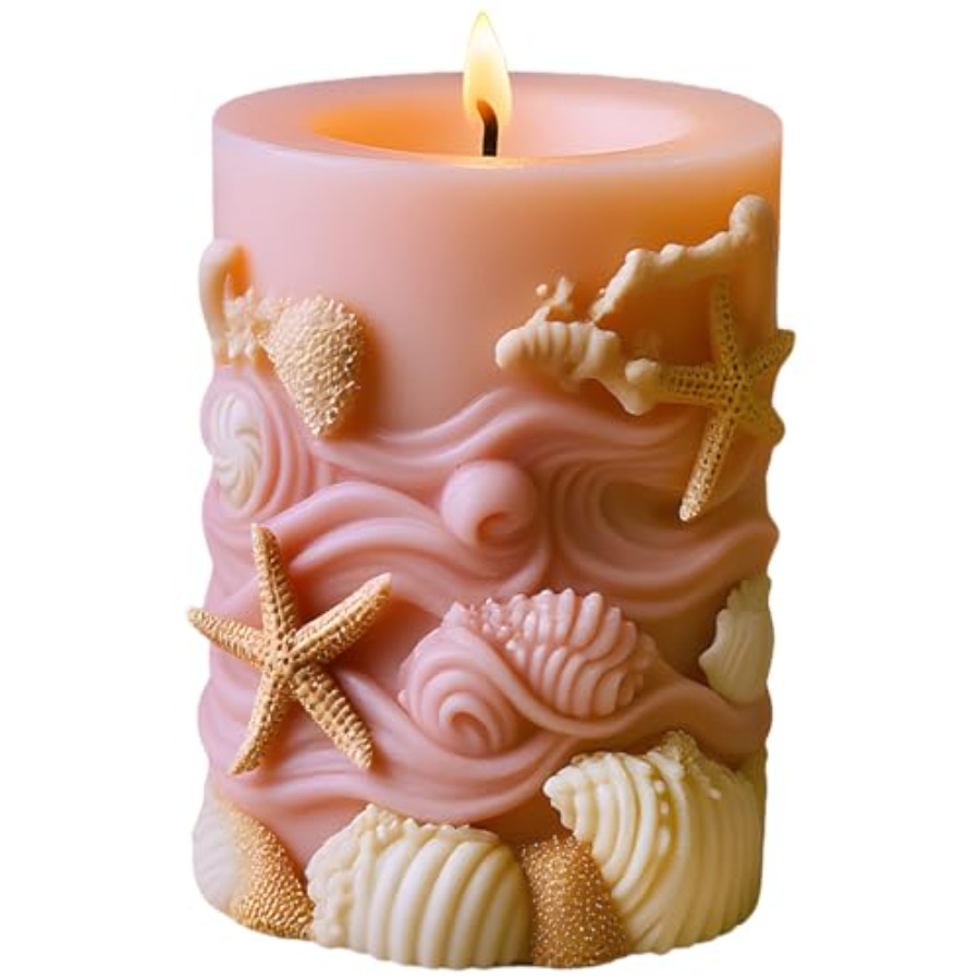 Seashell Starfish Embossed Cyl - Resin Ocean Wave Mold のレビューと価格