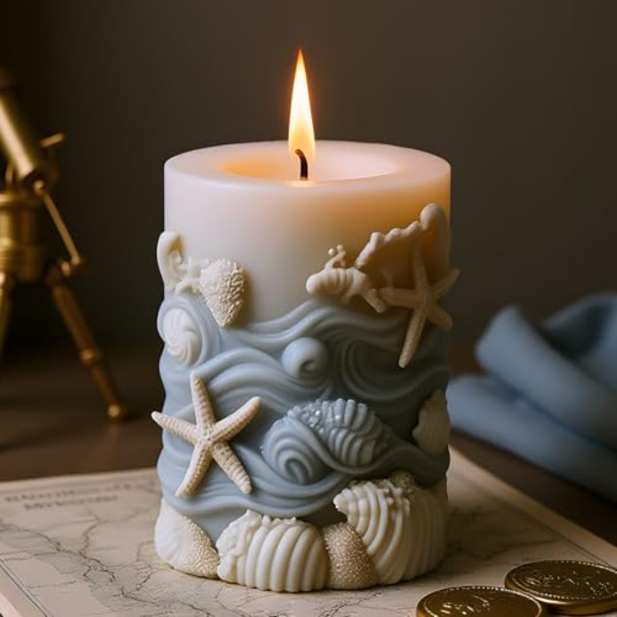 Seashell Starfish Embossed Cyl - Resin Ocean Wave Mold のレビューと価格