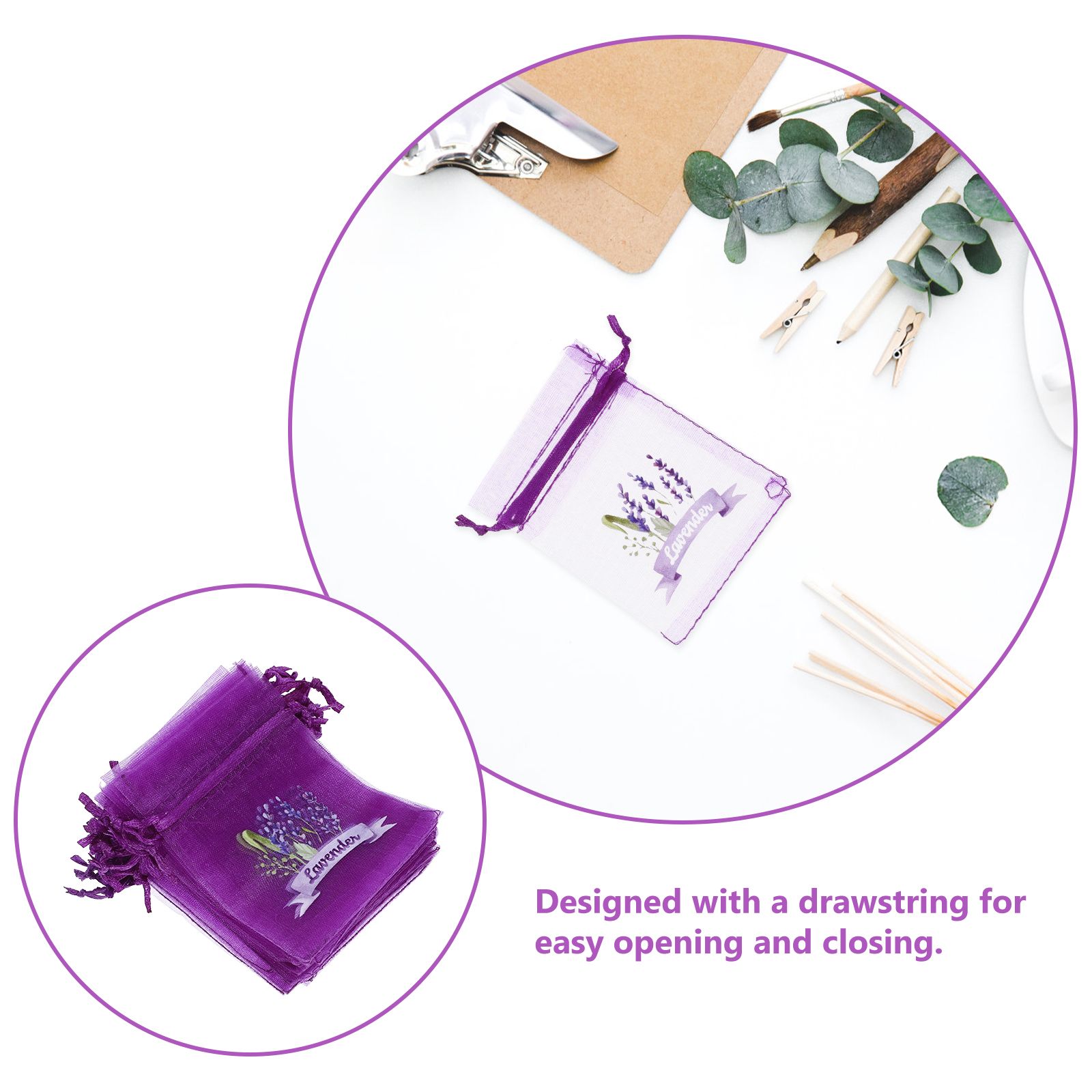 20 Pcs Empty Lavender Sachets  - Dried Flower Bulk のレビューと価格