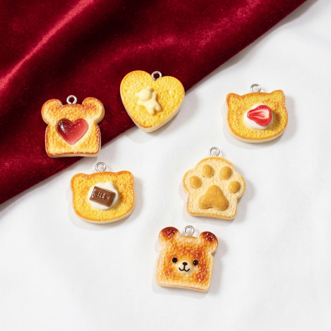 10pcs Resin Plastic Bread Pend - Resin Crafts のレビューと価格