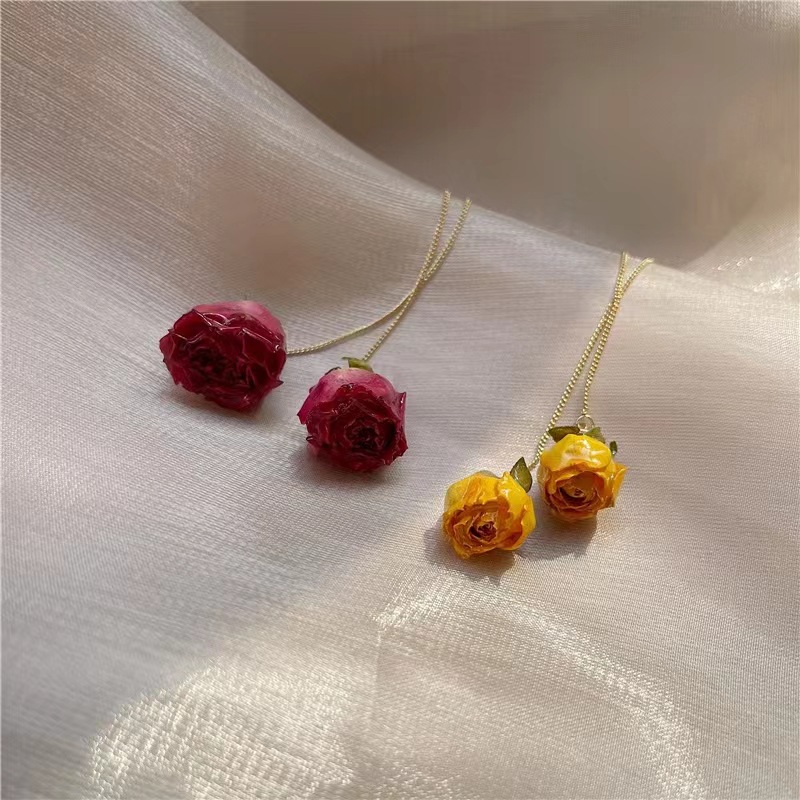 5pcs Drip Glue Roses Dried Flo - Dried Flower Bulk のレビューと価格