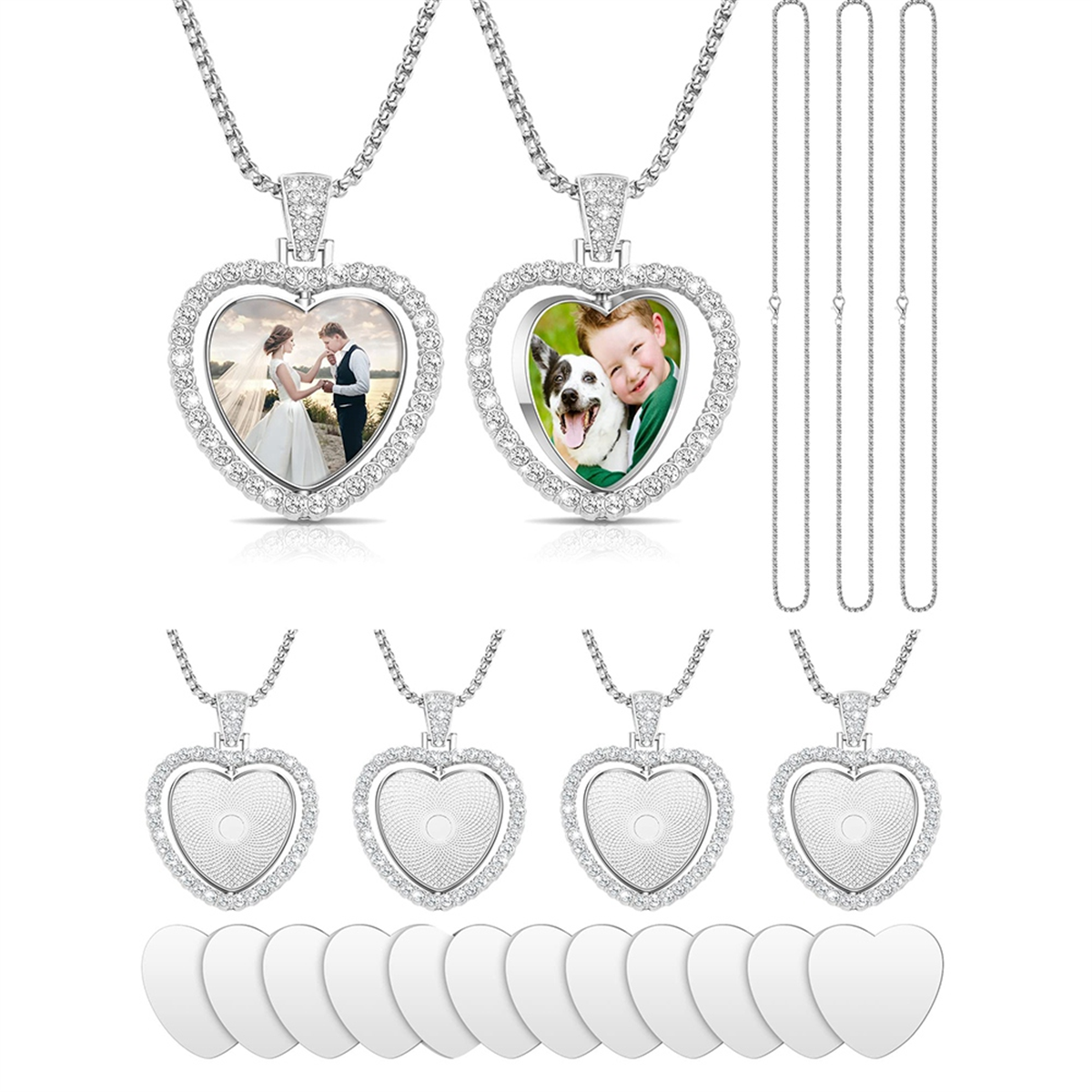 24Pcs Sublimation Rhinestone T - Bezels Set Pendant のレビューと価格