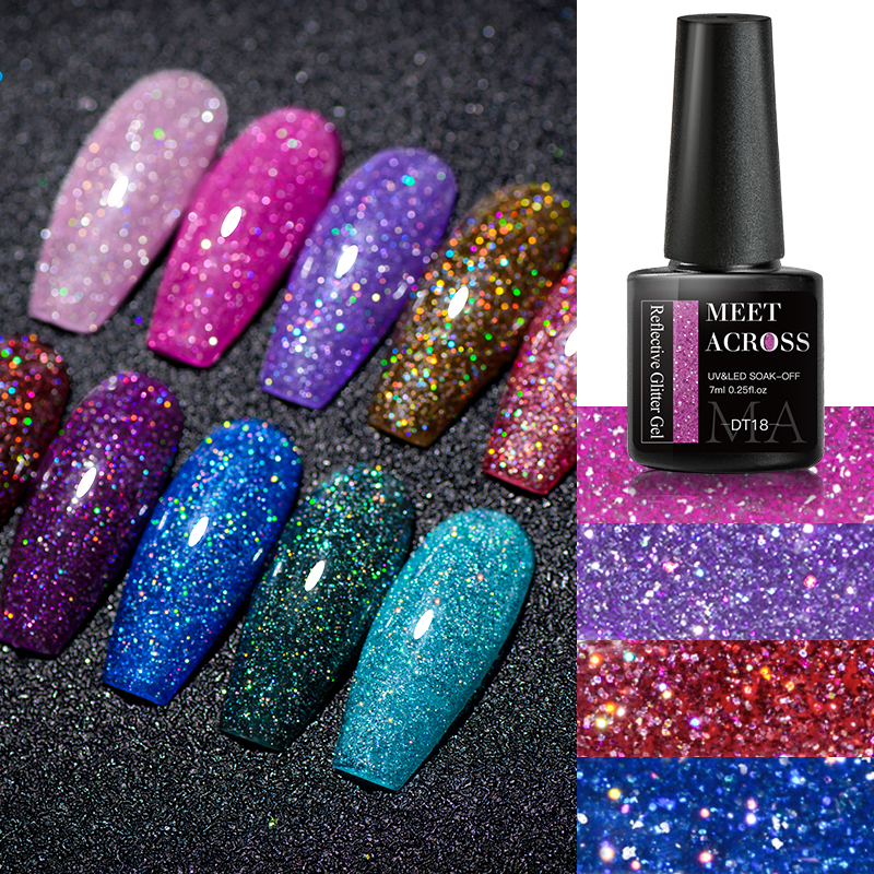 6Pcs Glitter Nail Gel Polish S - Resin Glitter Pack のレビューと価格