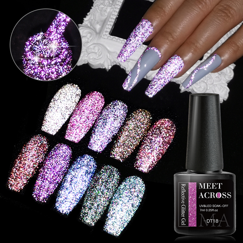 6Pcs Glitter Nail Gel Polish S - Resin Glitter Pack のレビューと価格