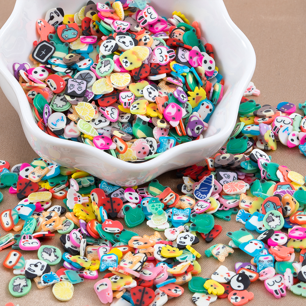 1000pcs Mix Fruit Soft Clay Sl - Flower Preservation Resin のレビューと価格