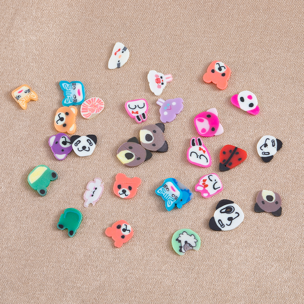 1000pcs Mix Fruit Soft Clay Sl - Flower Preservation Resin のレビューと価格